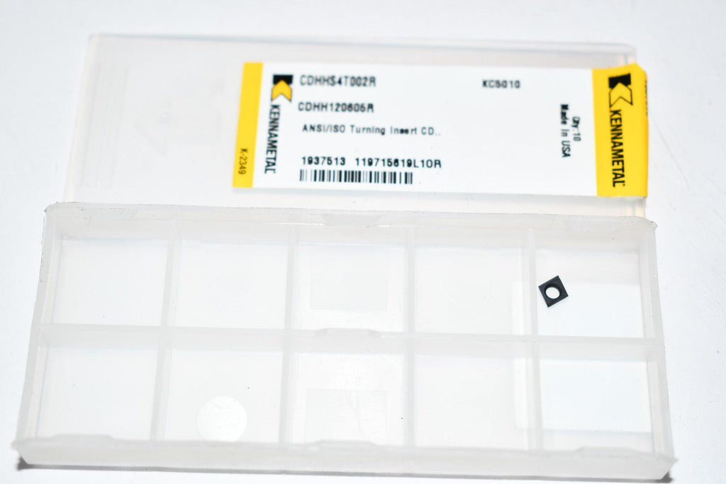 Pack of 1 NEW Kennametal CDHHS4T002R Grade- KC5010 Carbide Insert Indexable