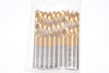 Pack of 10 NEW Coated HSS 5/32'' Jobber Twist Drill Bits Set