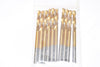 Pack of 10 NEW Coated HSS Standard Jobber Drill Bits Set Size: 11/64''