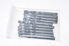 Pack of 10 NEW HSS 3/16'' Drill Bits Set, 2-1/4'' OAL