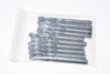 Pack of 10 NEW HSS 3/16'' Drill Bits Set, 2-1/4'' OAL