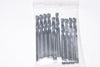 Pack of 10 NEW HSS 3/16'' Drill Bits Set, 2-1/4'' OAL