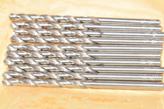 Pack of 10 NEW HSS Standard Point Jobber Drills Set - Bright Finish, 9/64''
