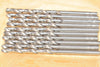 Pack of 10 NEW HSS Standard Point Jobber Drills Set - Bright Finish, 9/64''