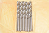 Pack of 10 NEW HSS Standard Point Jobber Drills Set - Bright Finish, 9/64''