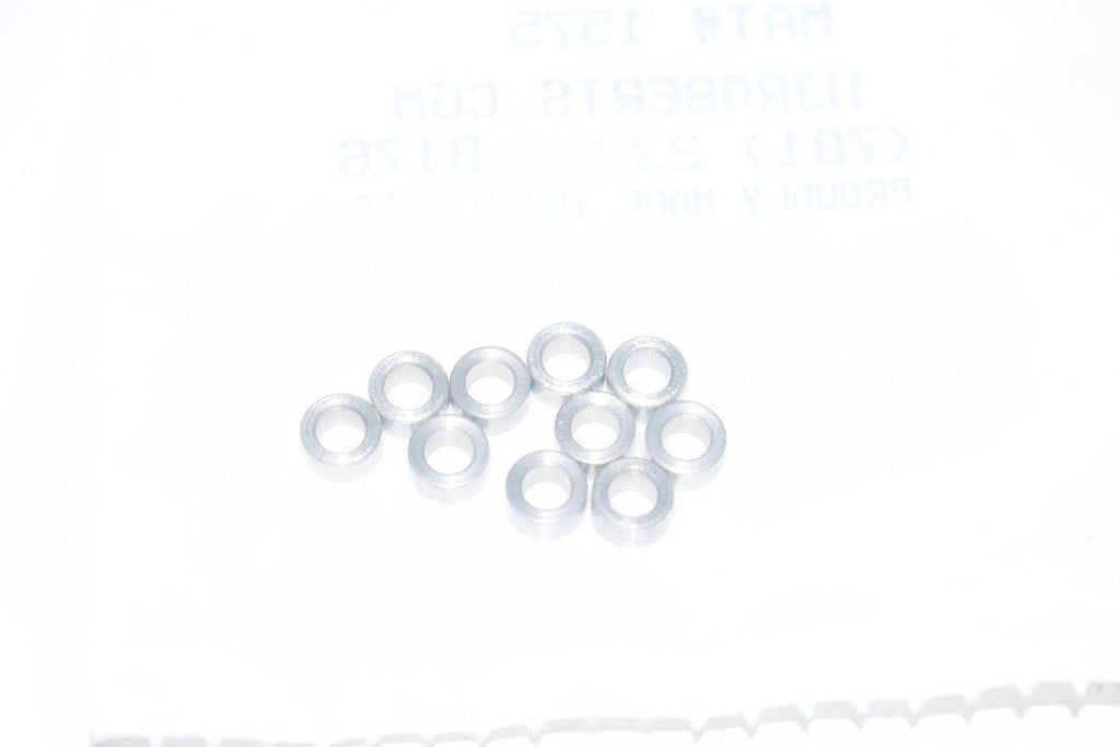 Pack of 10 NEW WJ Roberts 6N12R25SP 140 x 1/8 1/4 RND SS Bushing Spacer