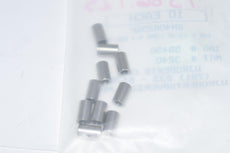 Pack of 10 NEW WJRoberts 6N40R25SP 140 x 13/32 1/4'' Round SS Busing