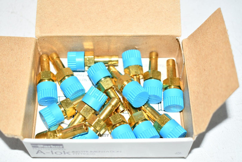 Pack of 15 NEW PARKER 4MA2N-B Tube End Adapter Brass A-lok x M 1/4 Inch x 11/ 8 Inch