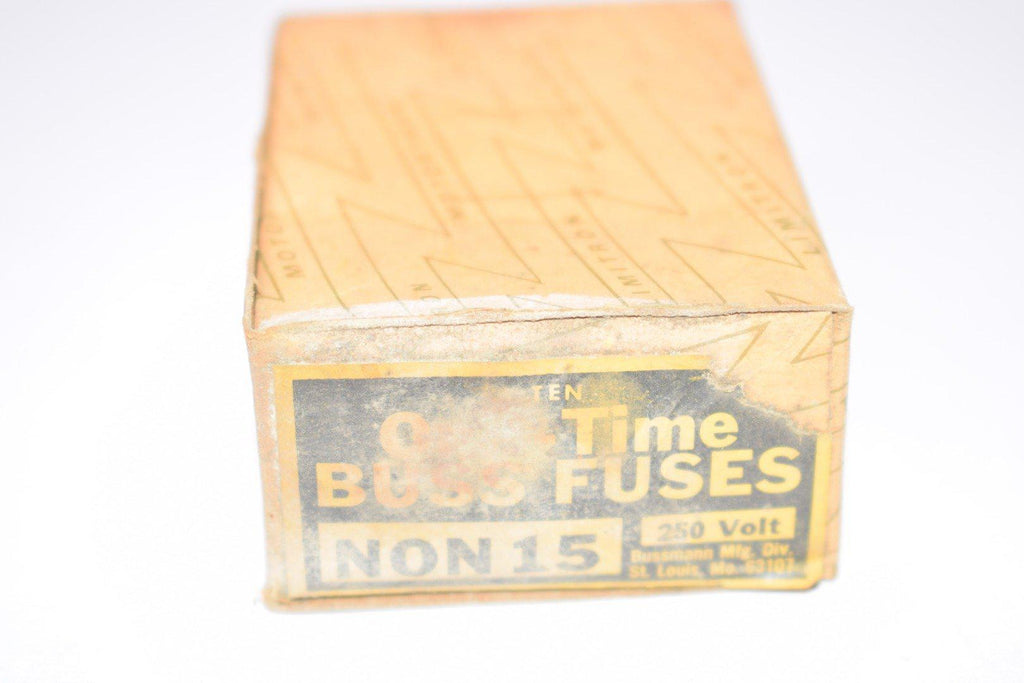 Pack of 2 NEW BUSS NON 15 250V One Time Fuses