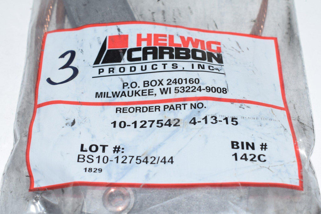 Pack Of 3 New Helwig Carbon 10-127542 Carbon Motor Brush 1.2500 x 0.7500 x 2.7500 Product Title