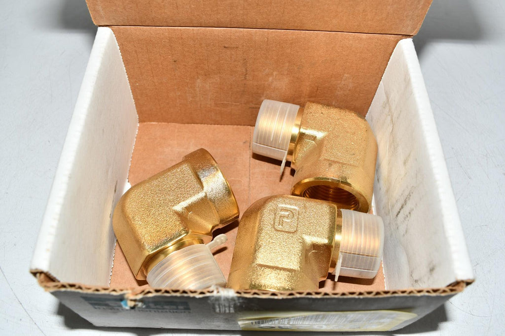 Pack of 3 NEW Parker 16-16 SE-B Parker Instrument Pipe Fittings SE Street Elbow 1''