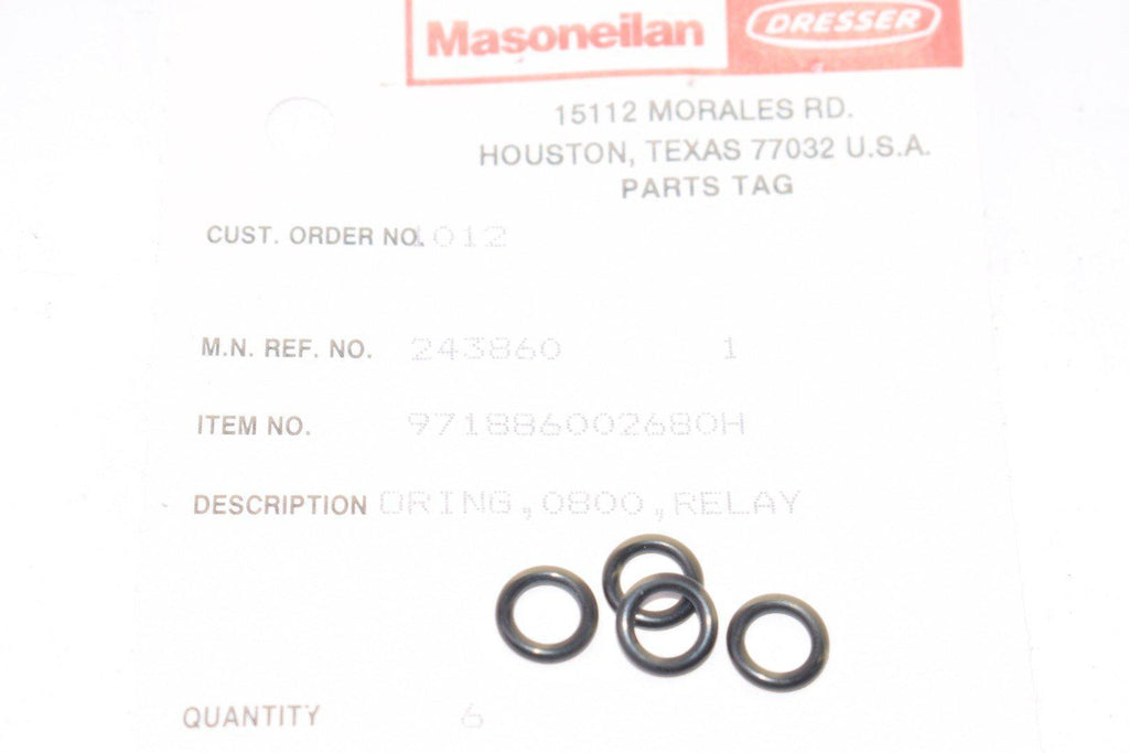 Pack of 4 NEW Masoneilan 971886002680H O-Rings