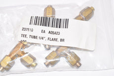 Pack of 4 NEW Parker, Tee, Brass, 1/4''