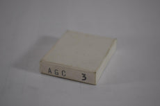 Pack of 5 NEW AGC 3 Glass Fuses