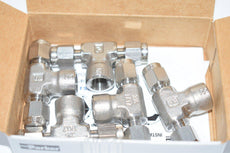 Pack of 5 NEW Parker 2FBT2N-316 A-LOK Inch Tube NPT Female Tee - FBT