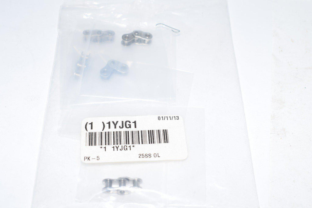 Pack of 5 NEW TSUBAKI 25SSOL 304 Stainless Steel, Single Strand Offset Link