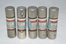 Pack of 5 Reliance EBS-5 Fuses 600V