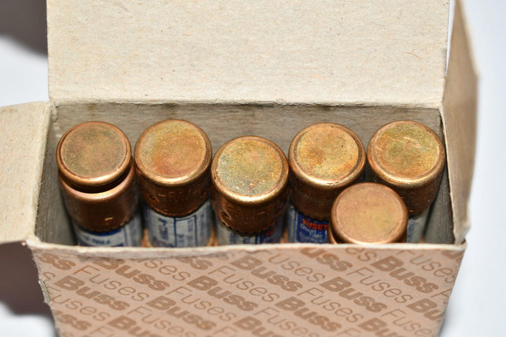 Pack of 6 NEW Bussmann Fusetron FRN-R-1/4 250V Fuses