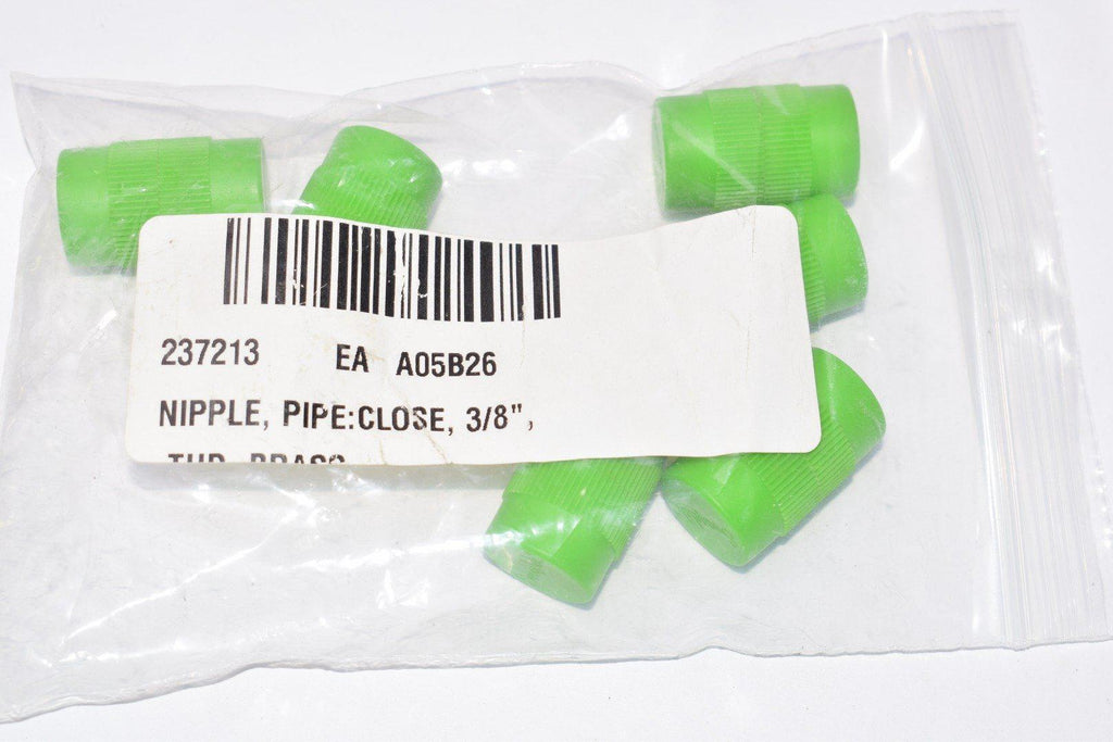 Pack of 6 NEW Cajon, Swagelok, Nipple, Pipe: Close, 3/8''