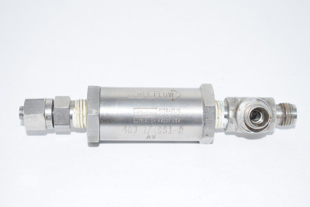 PARKER 483-1 / 4SS1-2 FREE FLOW CHECK VALVE-6