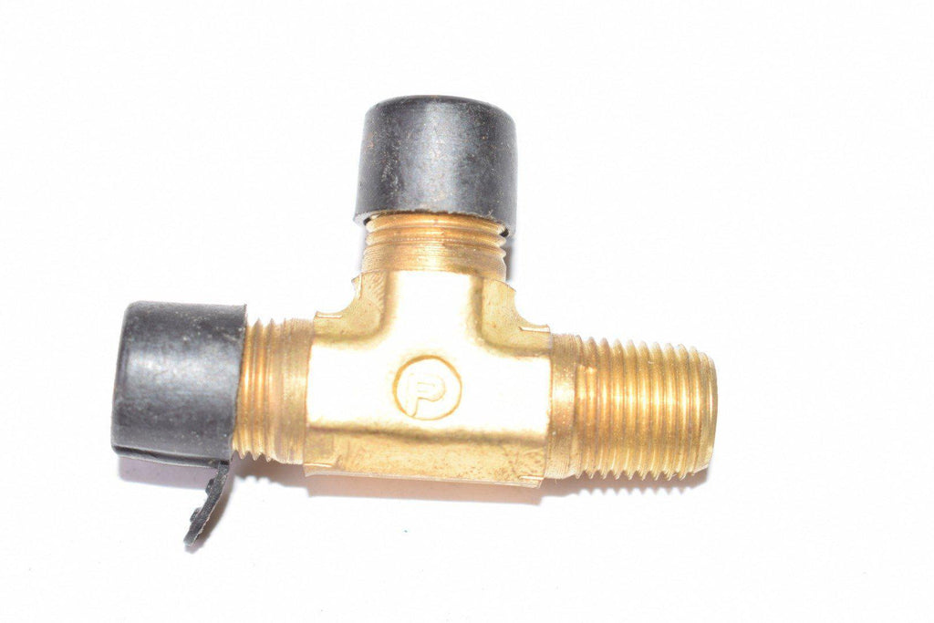 Parker Brass 3-Way Tube Fitting, 1/8'' x 3/8''