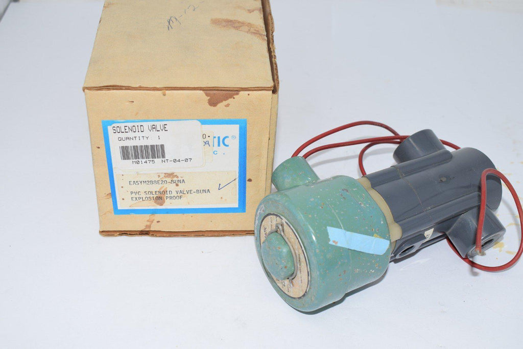 Plast-O-Matic EASYM2B8E20-BUNA Solenoid Valve PVC