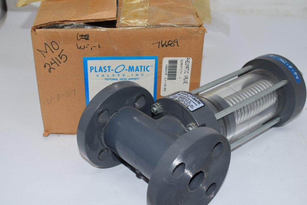 Plast-O-Matic EST075V-NC-F-PV Pneumatic Flow Valve