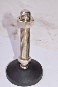 Polymounts Heavy-Duty Machine Leveling Foot Mount, Leveling Foot Mount - 5-7/8'' OAL x 3-1/8'' DIA x 3/4''