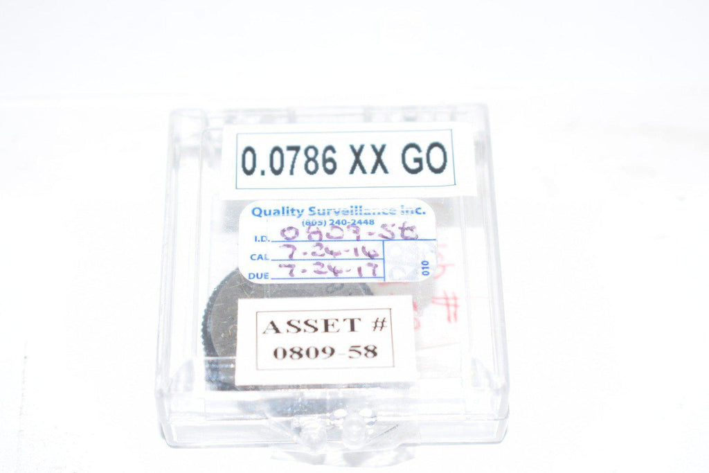 R.L. Schmitt 0.0786'' XX Go Ring Gage