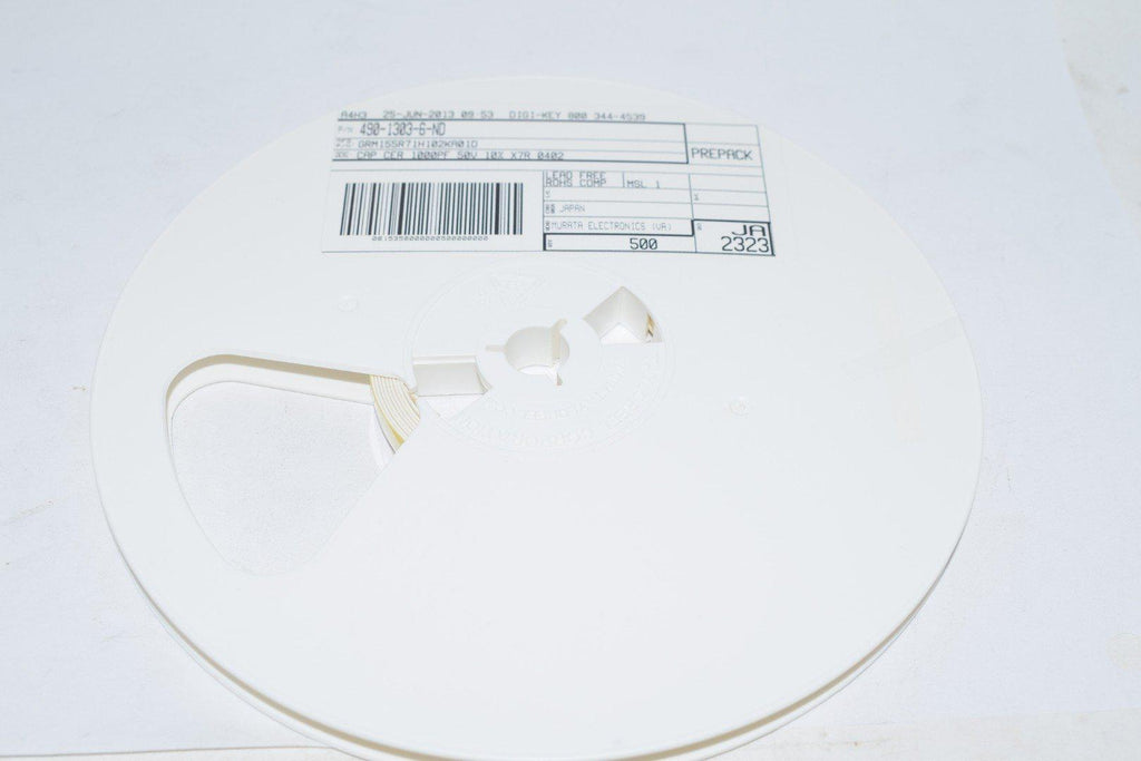 Reel of 500 NEW Murata Electronics GRM155R71H102KA01D CAP CER 1000PF 50V X7R 0402