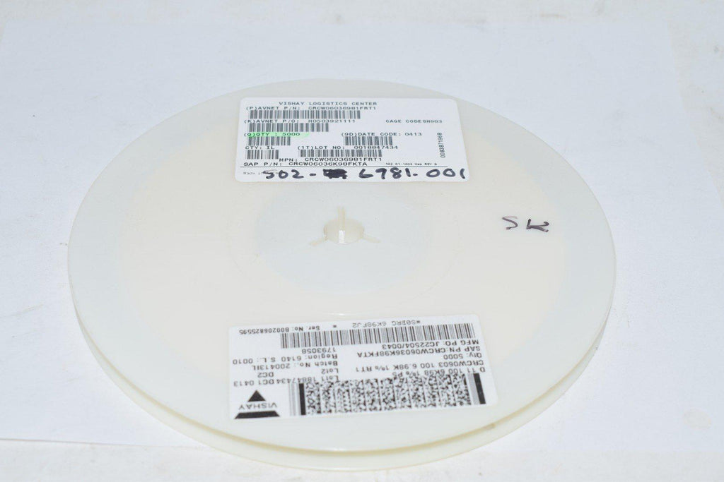 Reel of 5000 NEW Dale Vishay CRCW06036981FRT1 Resistors 6.8K 1%