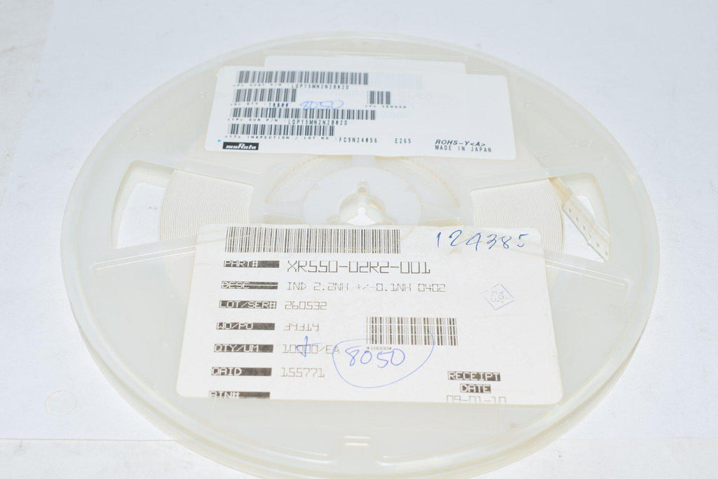 Reel of 8050 NEW Murata LQP15MN2N2B02D 2.2nH Unshielded Thick Film Inductor 220mA