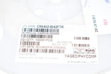 Reel of 8187 NEW Yageo RC0402FR-0760K4L 60.4 kOhms �1% 0.063W, 1/16W Chip Resistor 0402 (1005 Metric) Moisture Resistant Thick Film