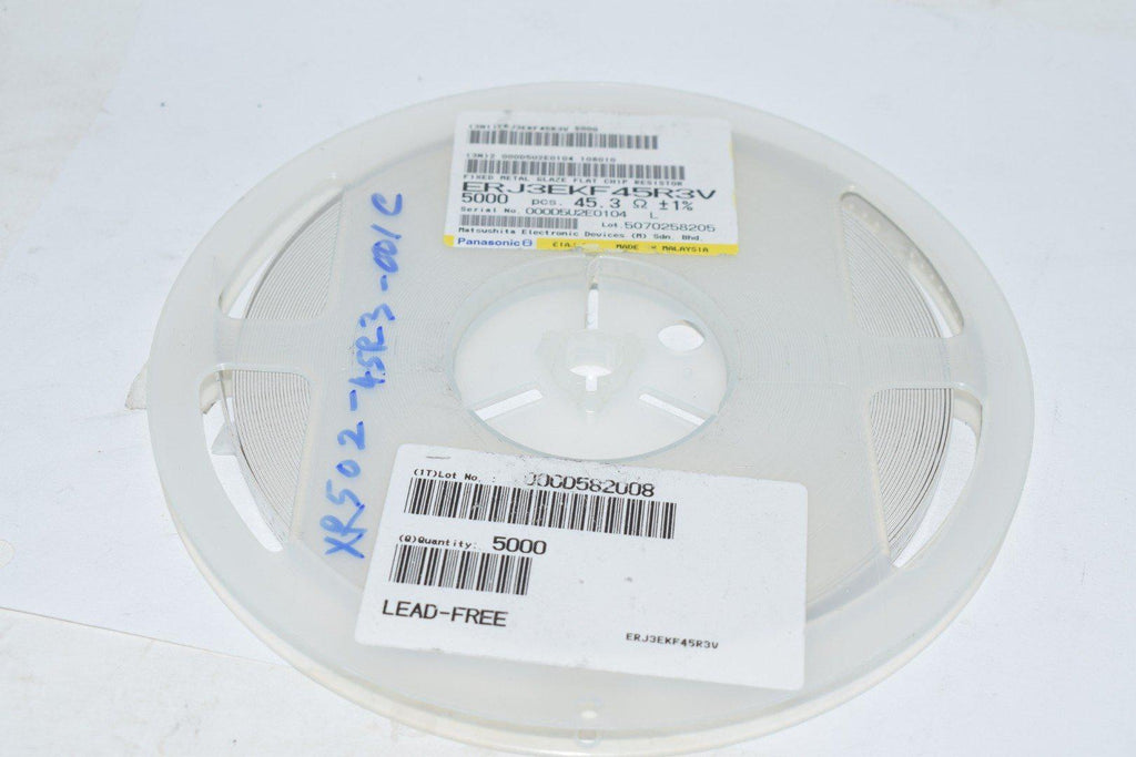 Reel of NEW Panasonic ERJ3EKF45R3V Res Thick Film 0603 45.3 Ohm 1% 1/10W �100ppm/�C Molded SMD Punched Carrier T/R