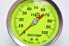 REOTEMP ILS-PS42075-DSFA3S200 0-100 Pressure Gauge GLycerin Filled 4''