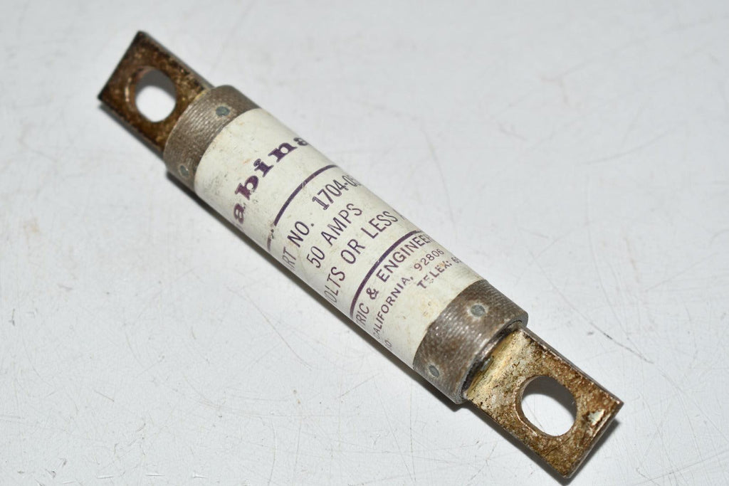 Sabina Electric 1704-050 50 Amps 600 Volts Or Less Fuse