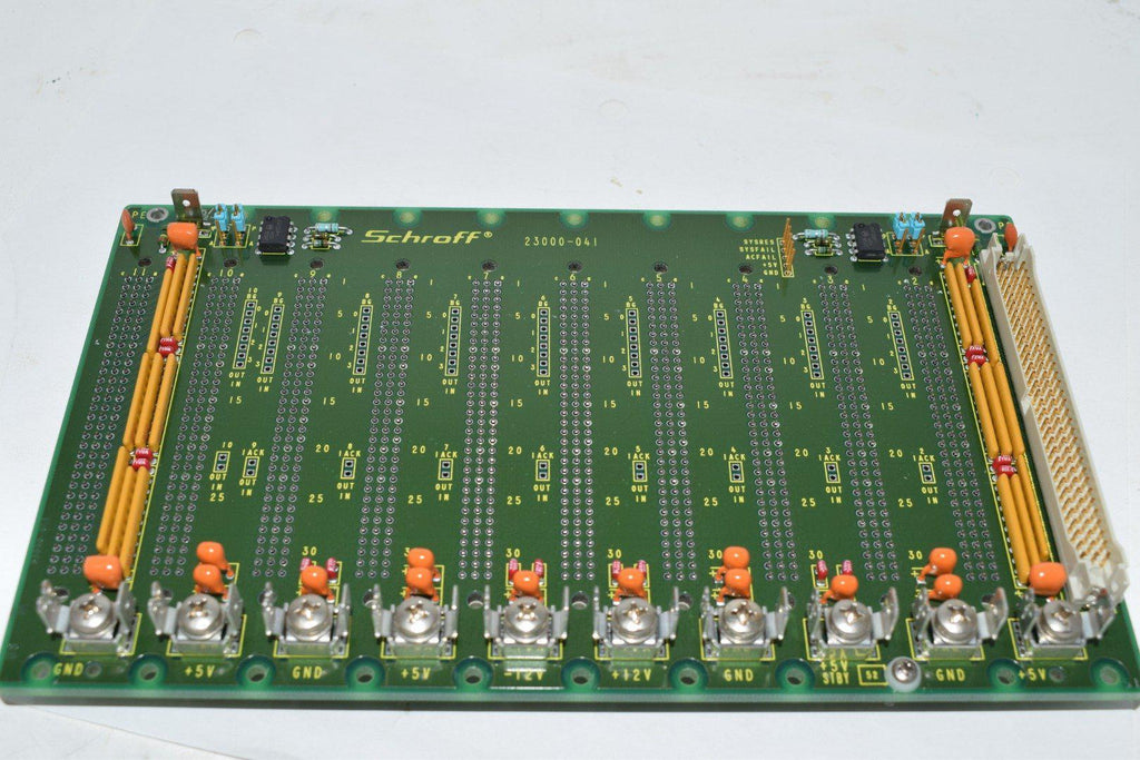 Schroff 23000-041 11 Slot Backplane Board PCB Bio-Rad Quaestor Q7 Overlay