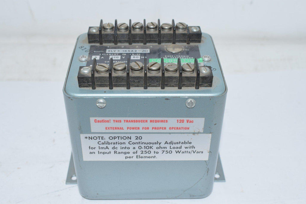 Scientific Columbus XLV3-1K5A2-20 Exceltronic Var Transducer 5A 120V