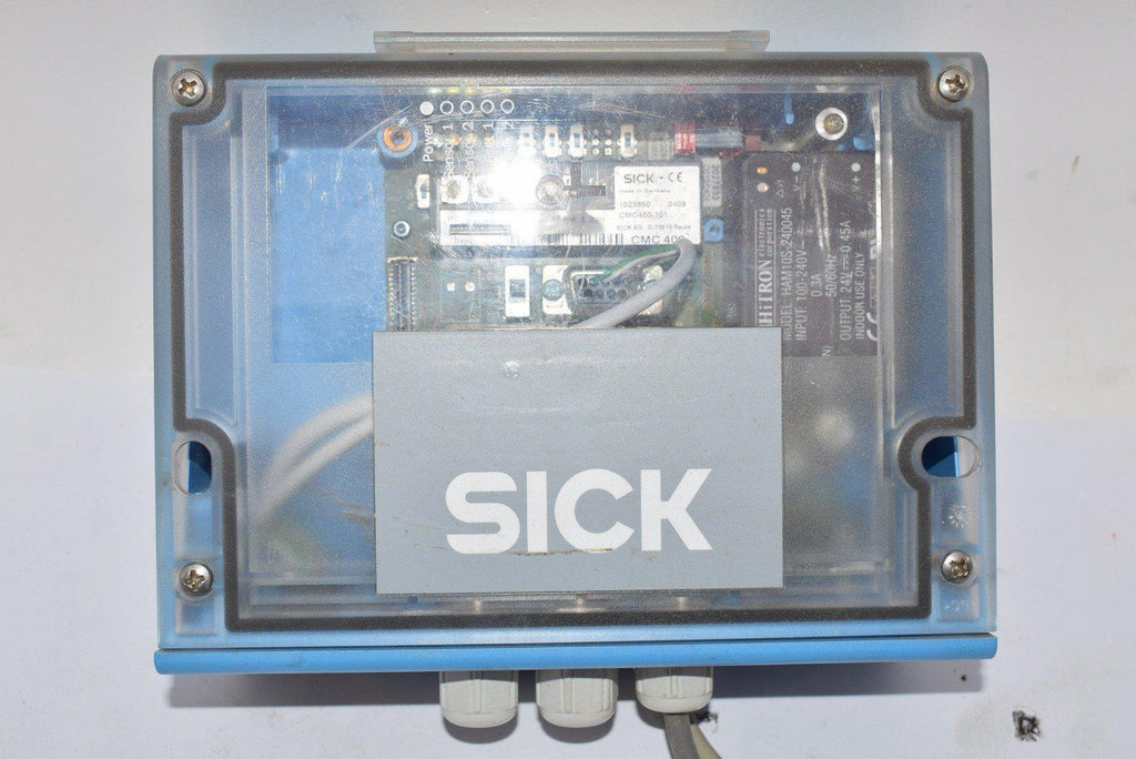 SICK CDM420-0102 Power Supply Module W/ CMC400-101 Parameter Save Cloning Module