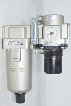SMC AF-40-N03-2Z Pneumatic Filter and SMC AR40-N03E-Z Regulator