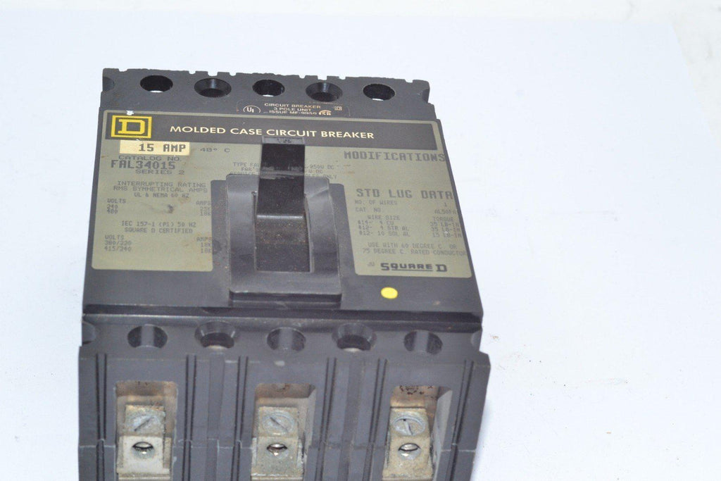 Square D FAL34015 MOLDED CASE CIRCUIT BREAKER 480V 15A