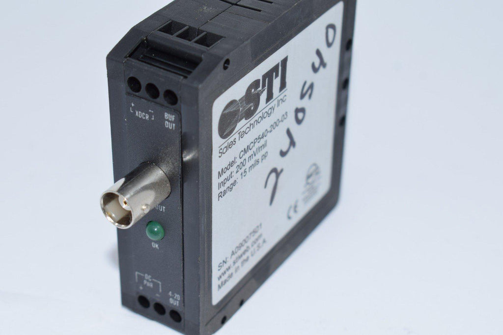 STI Vibration Monitoring CMCP540-200-03 Radial Vibration Transmitter Monitor PLC