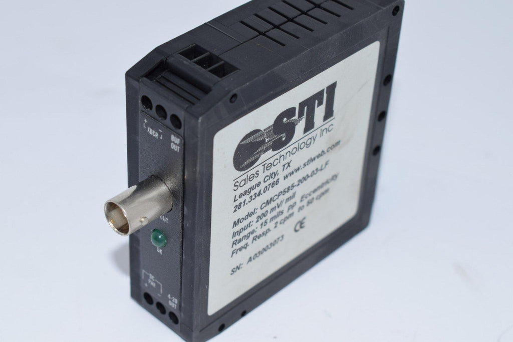 STI Vibration Monitoring CMCP585-200-03-LF Eccentricity Transmitter PLC