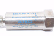 Ultrex Membralox Stainless Micro Hi-Flow Gas Filter In-Line 9 Log 3000 PS 3-1/4'' OAL