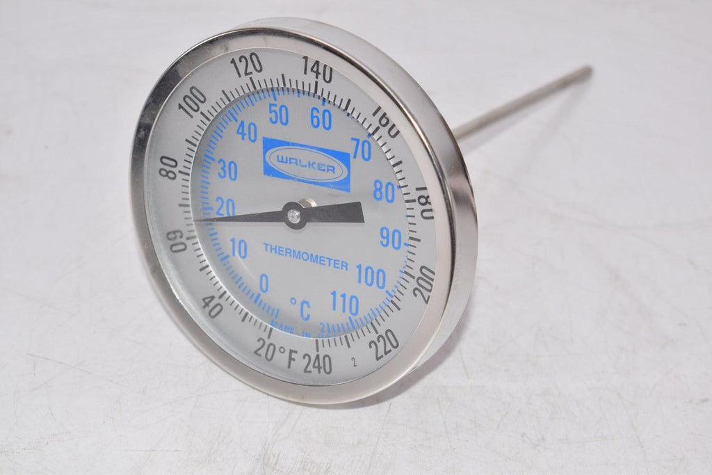 Walker 20-240 DEG F Thermometer 10-1/2'' OAL