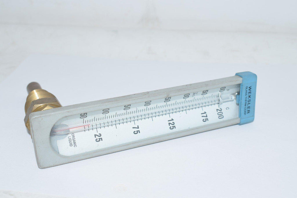 Weksler Lab Glass Thermometer 50-400F 6-1/2''