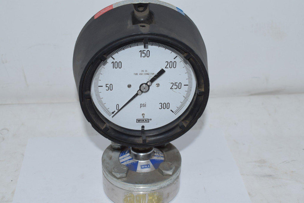 Wika 0-300 PSI 4-1/2'' Pressure Gauge 990.12 Flanged Process Connection, Diaphragm Seals
