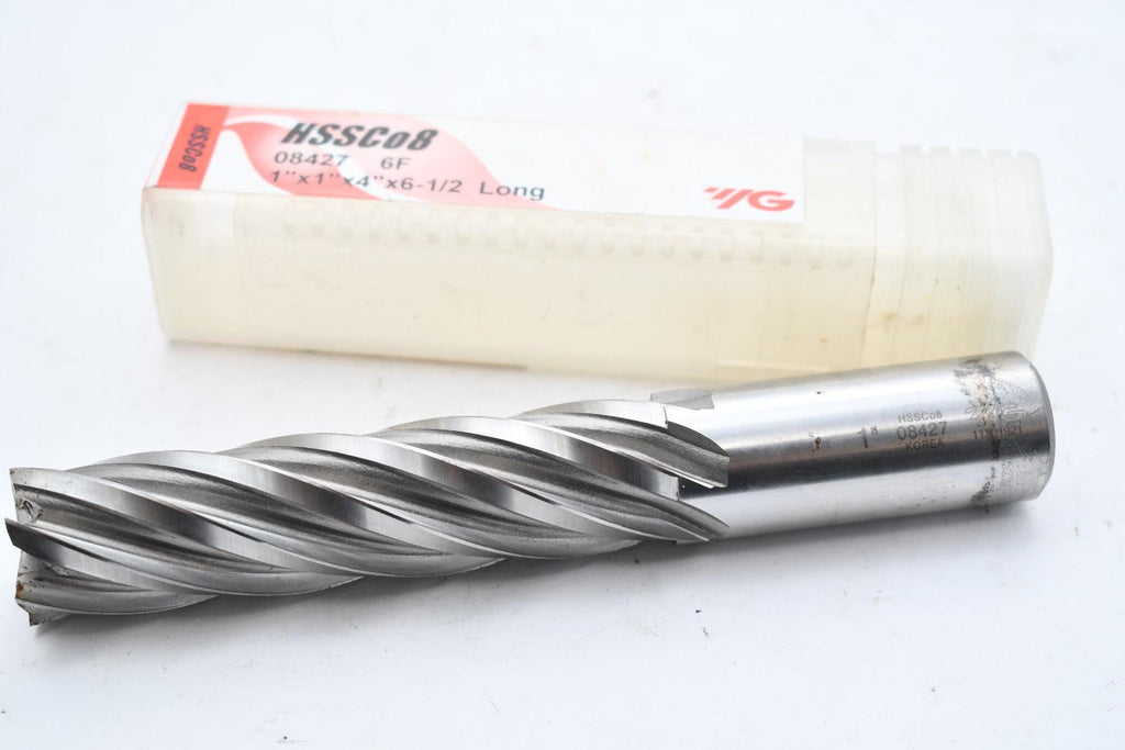 YG-1 TOOL COMPANY 08427 Square End Mill, Single End, 1'', Cobalt 6FL