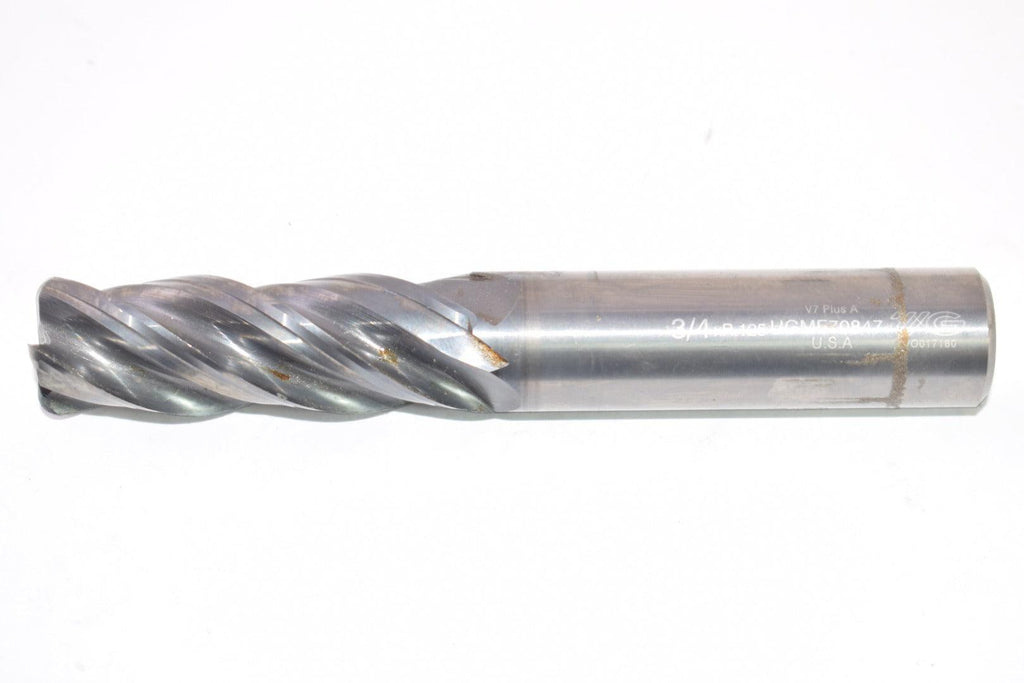 YG 3/4'' x R.125 V7 PLUS A 4FL MULTI HELIX CARBIDE END MILL UGMF70847
