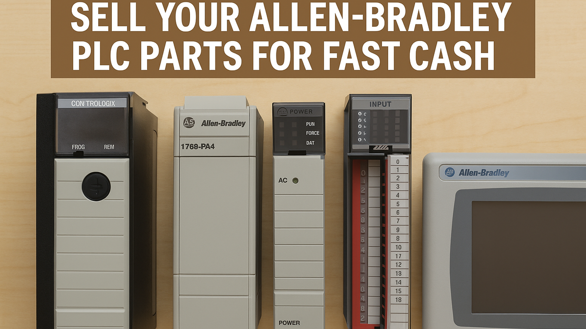 Sell Allen-Bradley PLC Parts for Fast Cash. We buy ControlLogix, SLC 500, PanelView